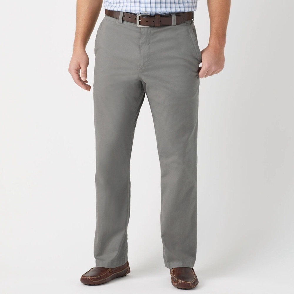 NWT Duluth Trading Co. Men's Gray Flex Ballroom Khakis Sz 48x30